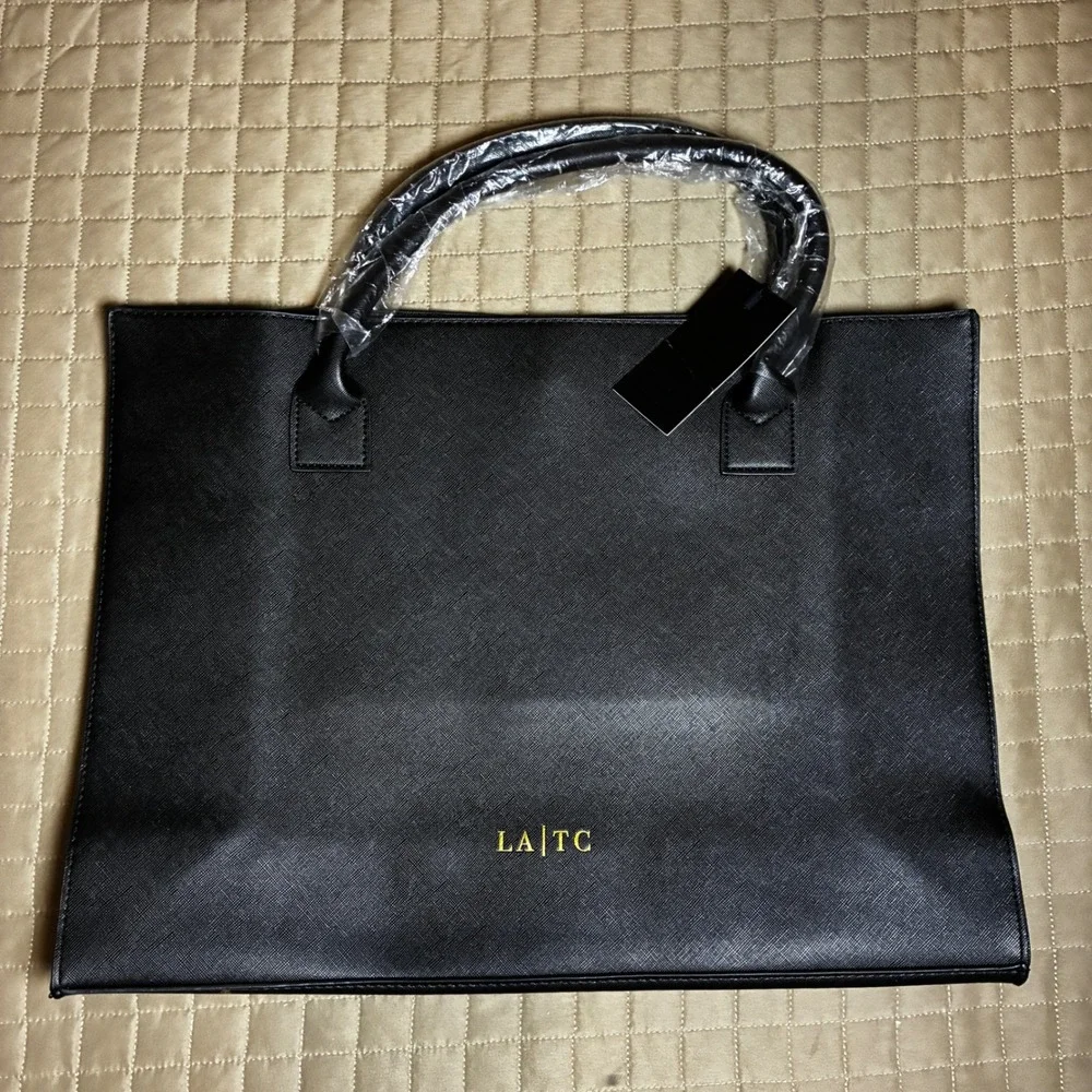 Los Angeles Trading Vegan Leather‎ Tote Bag Black Dress Like Coco Jackie Audrey